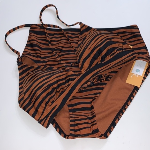 (M)- Kona Sol Women’s Medium Coverage High Waist Bikini Top/Bottom‎ - Picture 4 of 14